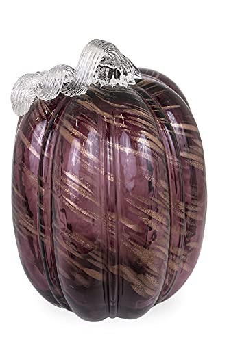 Boston International - Tall Glass Pumpkin - Mellow Mauve