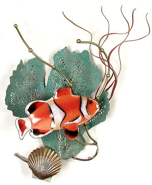Bovano - Wall Sculpture - Anemone Fish w/ Sea Fan