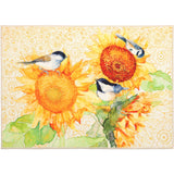 Olivia's Home - 32" x 22" Accent Rug - Golden Sunflowers & Chickadees
