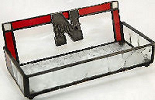 Janco Studio - Catch All Box - Stained Glass Collegiate - Nebraska