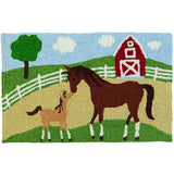 Jellybean - 30x20 Indoor/Outdoor Accent Rug - Mare & Foal on The Farm