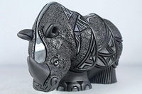 De Rosa - Nero Collection - Rhino Figurine