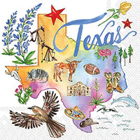 Boston International - 3-Ply 5" Napkins - Texas