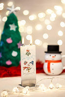 Flatyz - Twin Wick Flat Candle - Winter Birds On White
