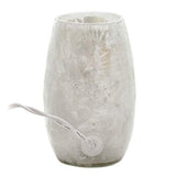 Stony Creek - Frosted Glass - 5" Lighted Vase - Summer Cardinals
