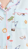 BedHead - S/S Shorty Stretch Jersey PJ Set - Beach Day - Medium