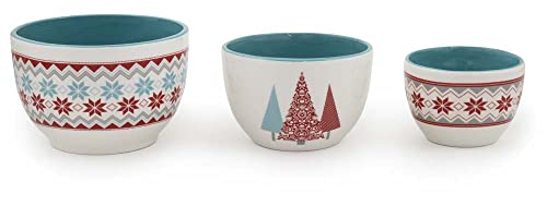 Boston International - Nesting Prep Bowls 3 Sizes - Fancy Forest