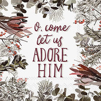 Boston International - 3-Ply 5" Cocktail Napkins - Adore Him
