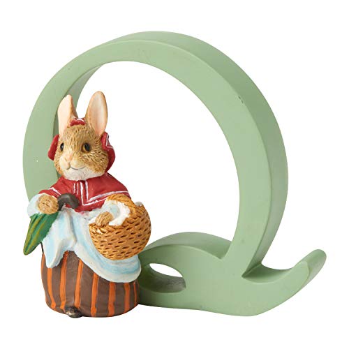 Enesco - Beatrix Potter Alphabet Figurine - 2.76" Letter Q - Mrs. Rabbit