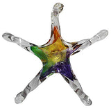 Luke Adams - Suncatcher - Large Twisted Star - Amber