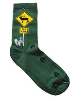 Wheel House Designs Socks - Elk Crossing on Hunter - 10-13