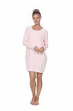 PJ Harlow - 2 Piece Knit Pajama Set - Blush - Extra Small