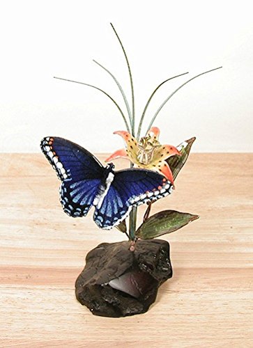 Bovano - Tabletop Sculpture - Red Spotted Purple Butterfly on Manzanita