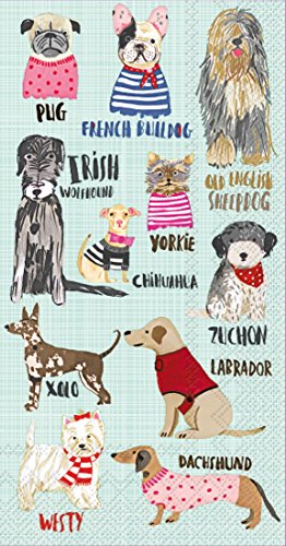 Boston International - Paper Guest Towel 16 Count - Hot Dogs