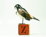 Mullanium - Steampunk Inspired Sculpture - Manakin on Block