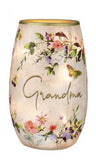 Stony Creek - Frosted Glass 5" Lighted Vase - Generation Love Grandma