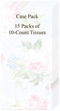 Boston International - Tissue 10 Pack - 2 Packs - Scarlett Roses on Light Blue