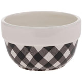 Boston International - Black & White Check Serving Bowl - Merry & Bright