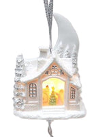 Appletree Design - Porcelain Light Cover Ornament - Santa's Workshop