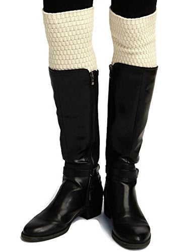 Green 3 - Women's Boot Cuffs Pair- Natural Textured