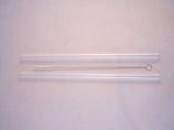 Drinking Straws.Glass - 2 Glass Straws - 9.5mm x 8" - Clear