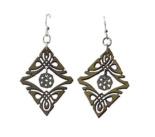 Green Tree Jewelry - Tribal Charm Earrings - Apple Green