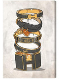 Oliver Gal - 16" x 24" Canvas Art - Dark Arm Candy