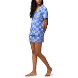 BedHead - Stretch Short Sleeve Shorty PJ Set - Cool Palms - Small