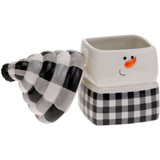 Boston International - Goody Jar - Joyous B&W Check Snowman