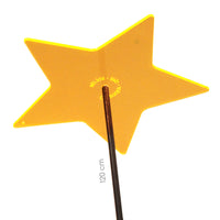 Cazador-del-sol -  6" Suncatcher Medio Stars Set of 3 - Yellow