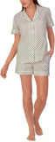 BedHead - Short Sleeve Shorty PJ Set - Palm Geo - X-Large