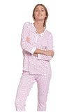 Roller Rabbit - Long Sleeve Pajama Set - Hearts - Pink - Large