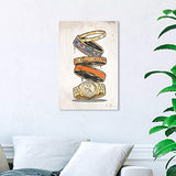 Oliver Gal - 16" x 24" Canvas Art - Orange Arm Candy
