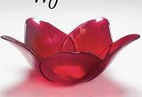 Red Pomegranate - Red Medium Poppy Bowl w/Luster Finish