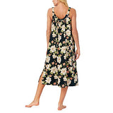BedHead - Long V-Neck Cotton Gown - One Fine Day - Large
