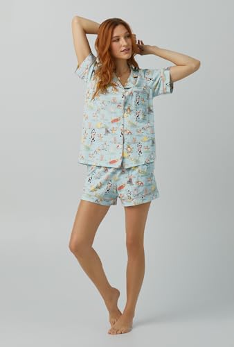 BedHead - Short Sleeve Shorty PJ Set - Barnyard Retreat - Large (12-14)