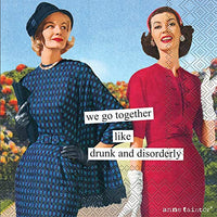 Boston International - 3-Ply 5" Cocktail Napkins - Disorderly