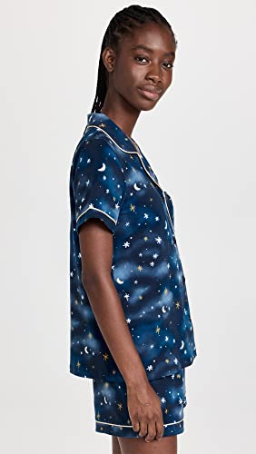 BedHead - Stretch Short Sleeve Shorty PJ Set - Midnight - Large