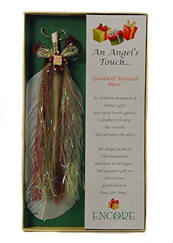 Encore - An Angel's Touch - Inspirational - Feather Charm -Goodwill Towards Men