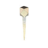 HomArt - Cubeoctahedron Forged Iron Nail Set of 3 - Nickel - 2.75"