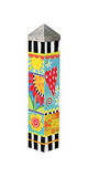 Studio M - 20" Art Pole - Folk Garden