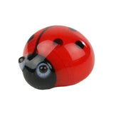 HomArt - Set of 5 Glass Ladybug - Red & Black