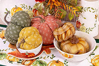 Boston International - Small Fabric Pumpkin - Mustard