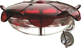 Droll Yankees RS-3WC FBA_RS-3WC Hummingbird Feeder, Window Mounted Outdoor Fe, 5 oz, Ruby/Clear