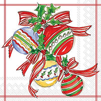 Boston International - 3-Ply 6.5" Lunch Napkins - Christmas Bells