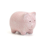 Child to Cherish Mini Ceramic Piggy Bank for Girls, Pink Pig