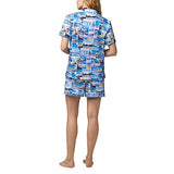 BedHead - Classic Cotton Shorty PJ Set - Beach Day - Medium