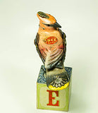 Mullanium - Steampunk Inspired Sculpture - Cedar Waxwing on Block