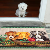 Olivia's Home - 32" x 22" Accent Rug - Wipe Your Paws