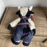 Boyds Bears - Plush Cow in Overalls - Angus Macmoo